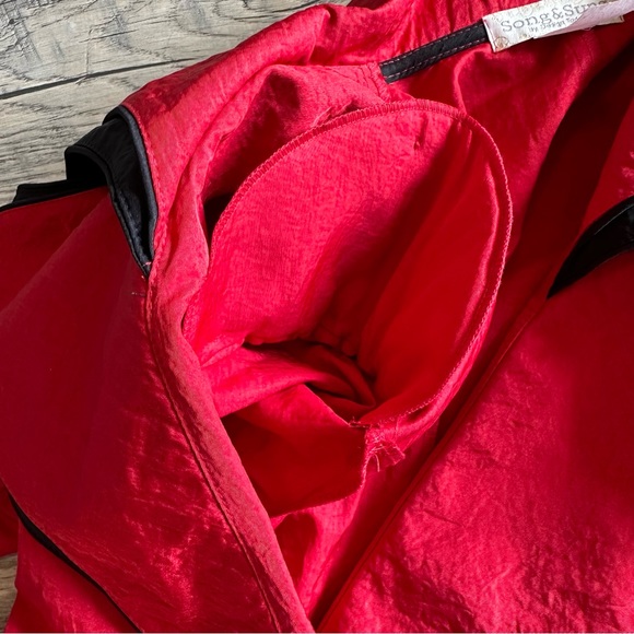 NWT Red Nylon Wired Collar Blazer Small - Picture 11 of 11